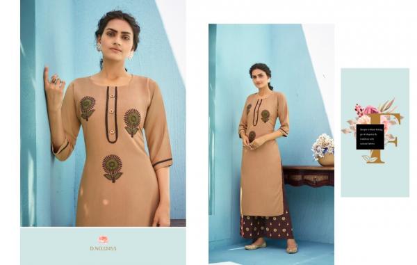 Kalaroop Milka Rayon Fancy Kurti With Plazzo Collection 